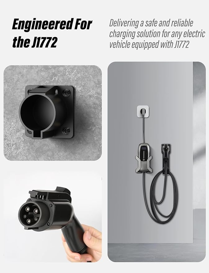 BMZX EV Charger Holder J1772, Wall Mount Kit - Image 3