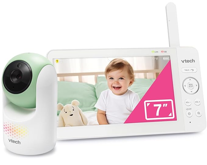 VTech Video Baby Monitor with 7" Color LCD Screen, Rechargeable Battery by VTechBabyMonitors