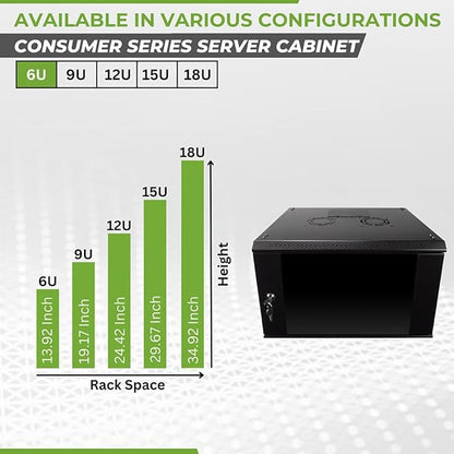 NavePoint 6U Server Rack Enclosure - Image 3