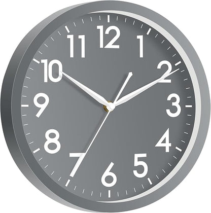 AKCISOT Wall Clock Bathroom 10 Inch Analog Small Wall Clocks Battery Operated - Image 2
