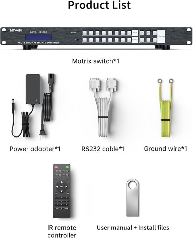 MT-VIKI 8x8 8K UHD HDMI 2.1 Matrix Switcher - Image 6