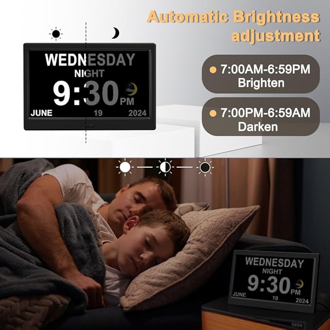 CAZOKASI Extra Large Impaired Vision Digital Alarm Clock - Image 5