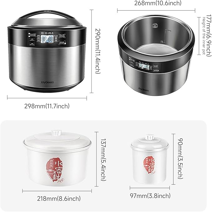 Joydeem Electric Stew Pot, 8.5Qt Stainless Steel Inner Pot - Image 7