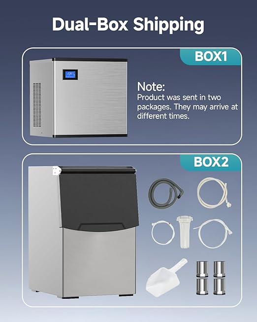 EUHOMY Commercial Ice Maker Machine, 550 lbs/24H Industrial Ice Machine - Image 9