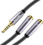 DUKABEL Long Headphone Splitter Shielded 4-Pole TRRS 3.5 Y Splitter Cable 2-Way by DuKabel