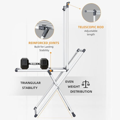 Unkqan Clothes Drying Rack, Foldable Laundry Rack - Image 3