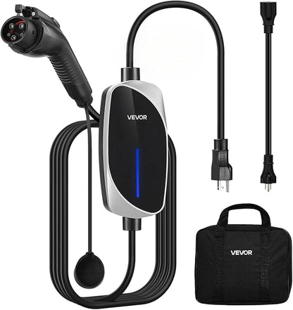 VEVOR Level 1&2 EV Charger, 16 Amp, Electric Vehicle Portable Charger by VEVOR
