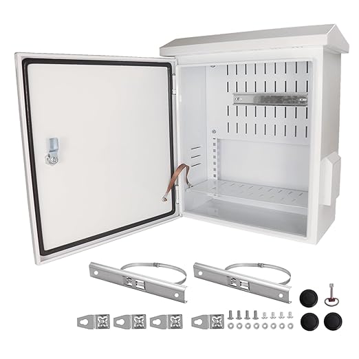 Outdoor Electrical Box 20'' x 16'' x 8'' One-Piece Ventilation Design by Yeaborn