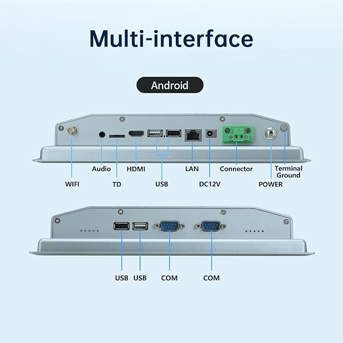 10.4-Inch Touchscreen Monitor, Ratio 4:3 Embedded Industiral Touch Screen Tablet - Image 6