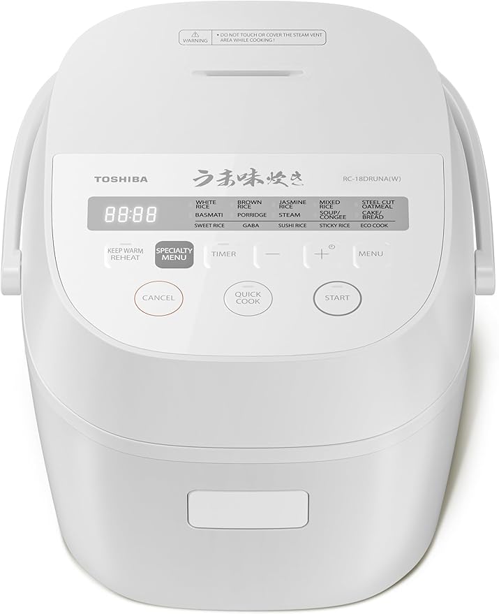 TOSHIBA OriginTaste Rice Cooker 10-Cup Uncooked, Fuzzy Logic, 15-in-1 Functions by ToshibaKitchen