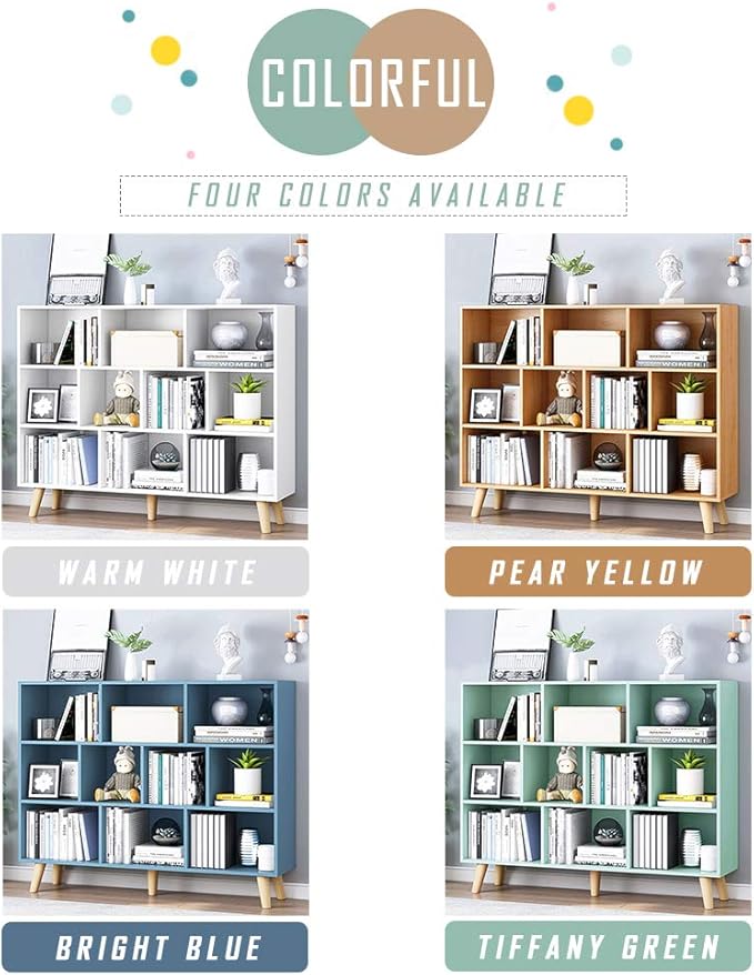 IOTXY Wooden Open Shelf Bookcase - Image 4