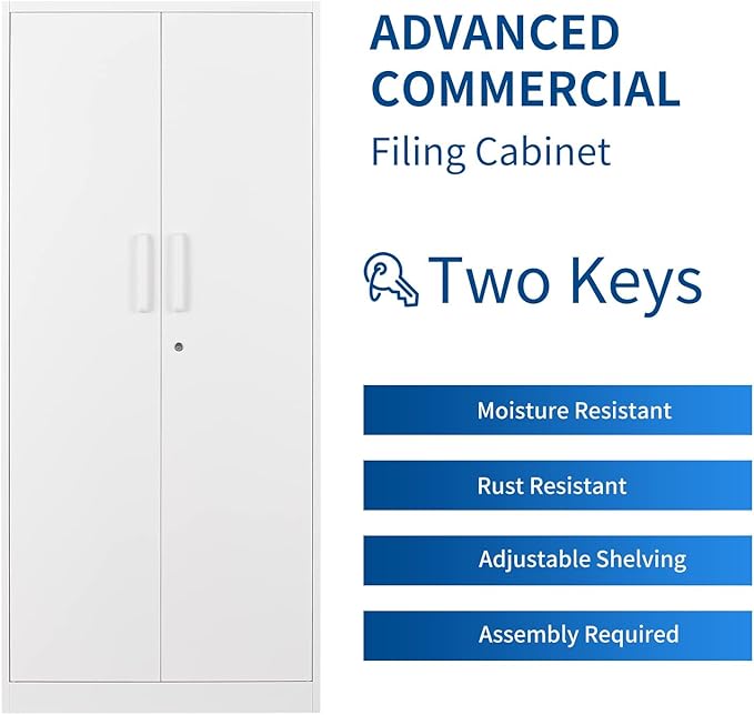 Metal Storage Cabinet-71” Tall Steel File Cabinets - Image 4