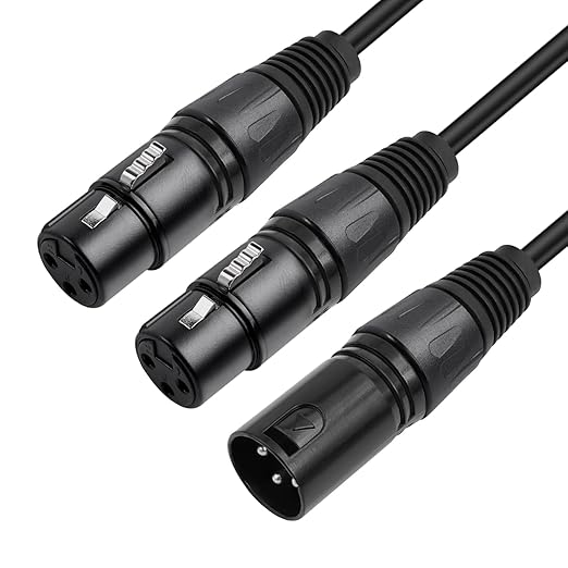 5 Pack XLR Splitter Cable, 1 Maleto 2 Female, 1.5FT Stereo Mic to L&R Audio - Image 5