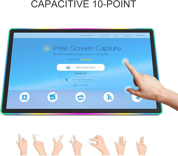 GreenTouch 32 Inch Capactive Touchscreen LED-Framed Monitor - Image 3