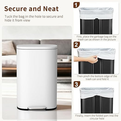 PayLessHere Stainless Steel Trash Can - Image 6
