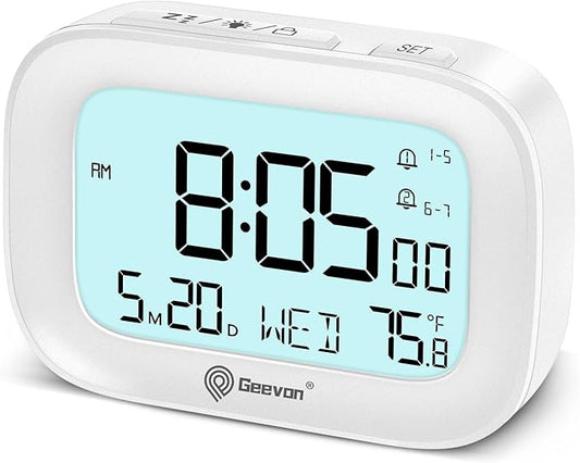 Geevon Small Travel Alarm Clock, Digital Alarm Clocks by GEEVON