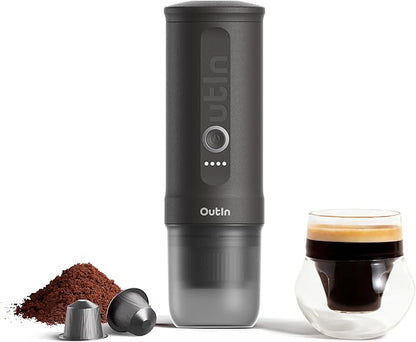 OutIn Nano Portable Electric Espresso Machine, Travel Coffee Maker by YourPersonalMobileCoffeeStation