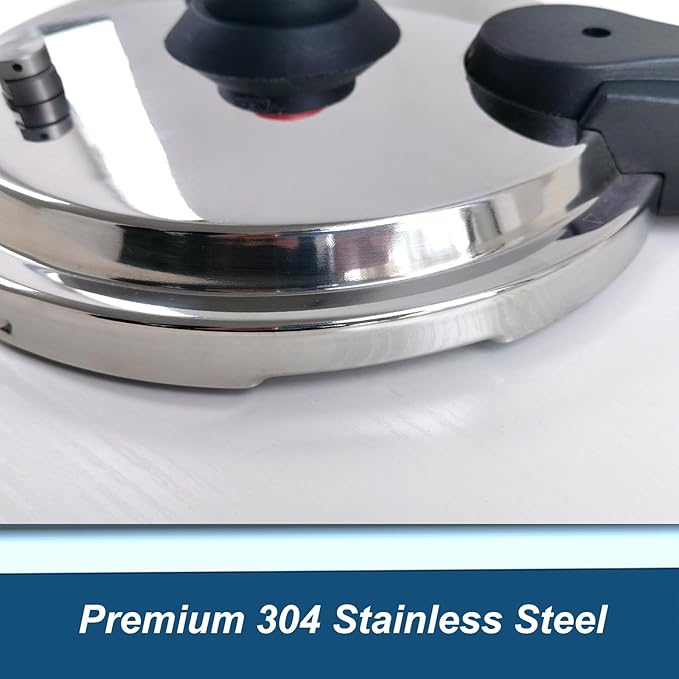 XINFU Heavy Duty 304 Stainless Steel Pressure Cooker 4.2 Quart, Serves 1-3 - Image 6