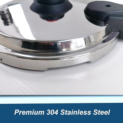 XINFU Heavy Duty 304 Stainless Steel Pressure Cooker 4.2 Quart, Serves 1-3 - Image 6