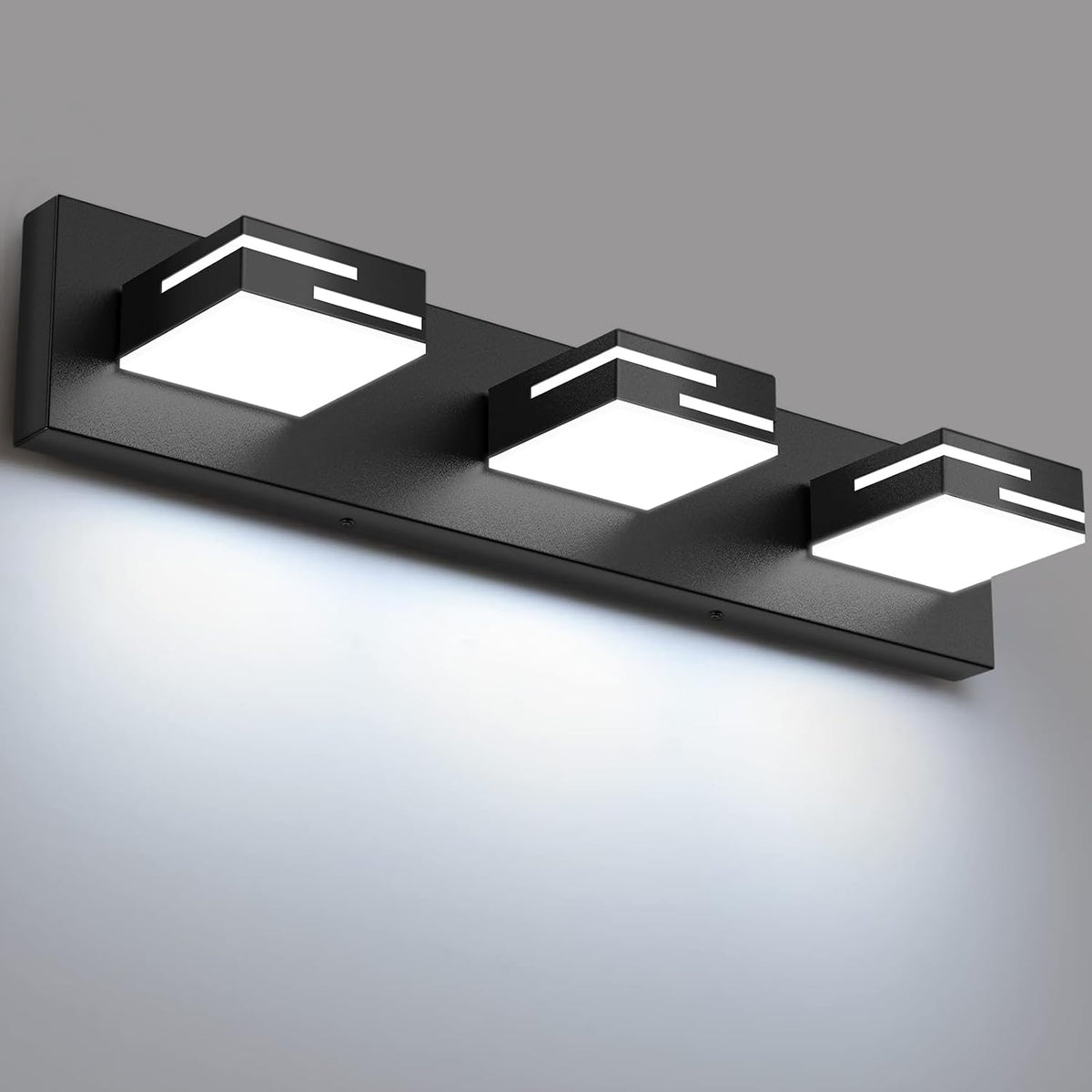 led modern bathroom vanity light fixtures, dimmable matte, main product view