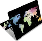 Laptop Skin Sticker Decal, Decorative Removable, Colorful Map by ToLuLu