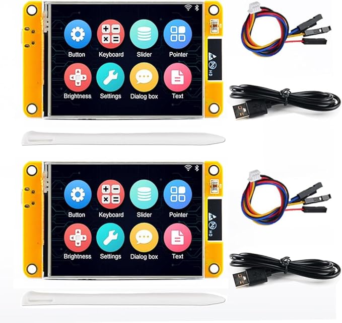 2 Pack ESP32-2432S028R Smart Display 2.8 inch 240X320 TFT by Stemedu