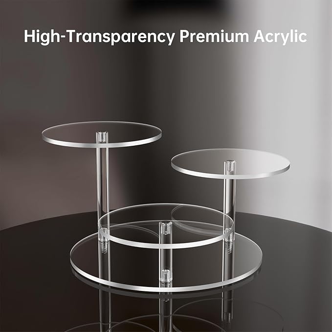 NiHome Clear Acrylic Display Stand - Image 2