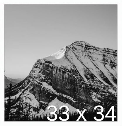 Frame It Easy 33 x 34 White Wood Frame by FrameItEasy