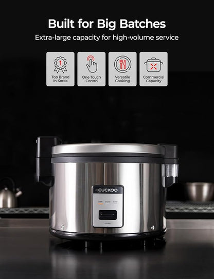 CUCKOO Commercial Rice Cooker & Warmer, Extra Large Rice Cooker 30-Cup Uncooked - Image 3