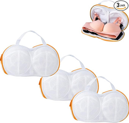 3Pcs Bra Wash Bags for Laundry Lingerie Underwear Brassiere Bag Set for Washing by Jatmira