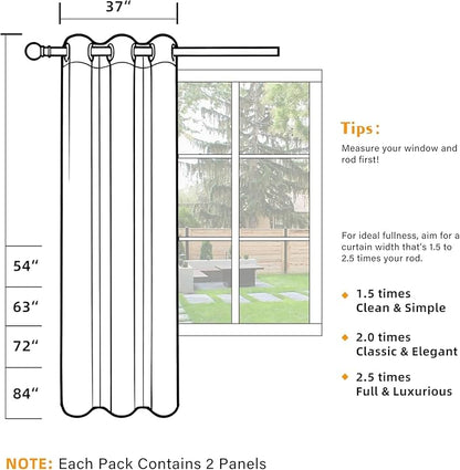 100% Blackout Curtains 54 Inch Length - Image 5