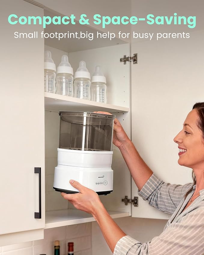 Bottle Sterilizer and Dryer, Compact Electric Steam Baby Bottle Sterilizer - Image 9