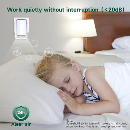 Air Ionizers for Home, Negative Ion Generator, Quiet Air Freshener for Bedroom - Image 4