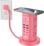 Power Strip Tower, kakyanill Surge Protector Tower 9 AC Outlets 8 USB, 6 Ft by kakyanill