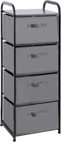 MAX Houser 4 Drawer Fabric Dresser Tall Storage Tower, Dresser Chest by MAXHouser