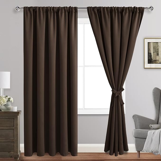 JIUZHEN Blackout Curtains for Bedroom by JIUZHEN