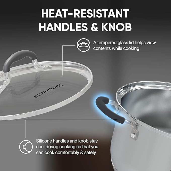SUNHOUSE - 3.1 Quart Steamer Pots - Image 3