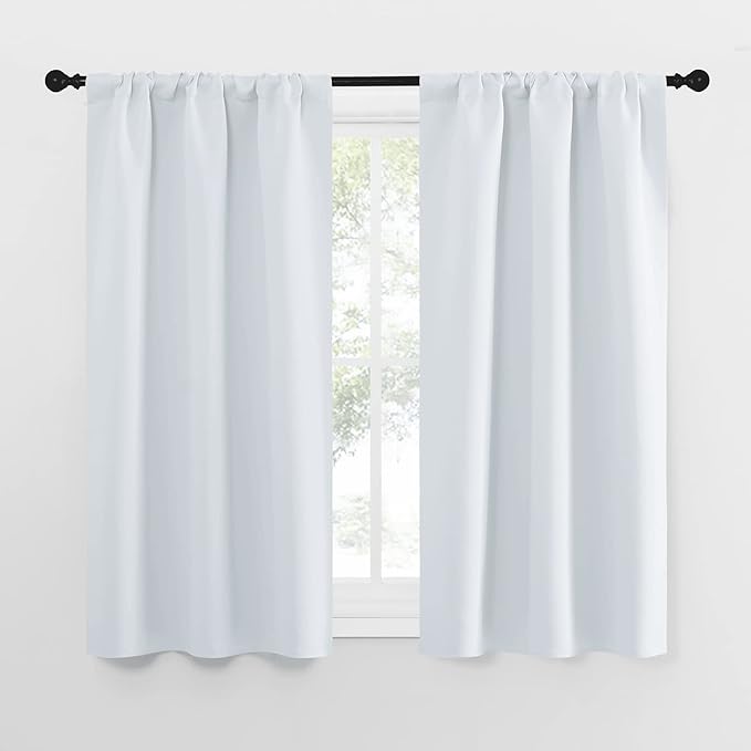NICETOWN Greyish White Window Curtain Panels by NICETOWN