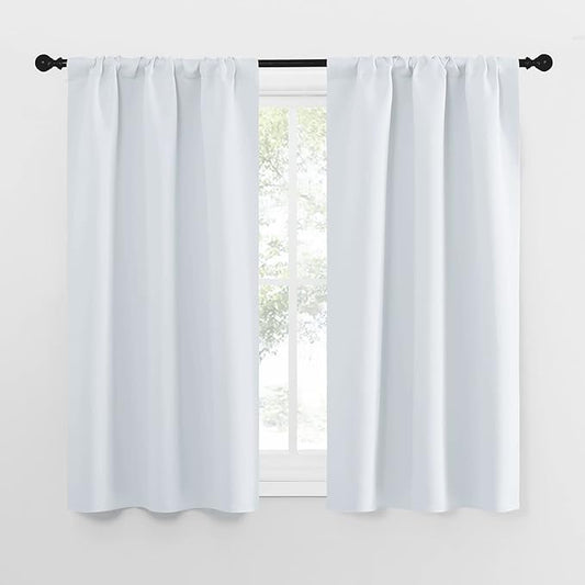 NICETOWN Greyish White Window Curtain Panels by NICETOWN