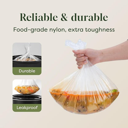 Slow Cooker Liners, Disposable Oval Large Size 13" x 21", Fits 3-8 Quart Pot - Image 6