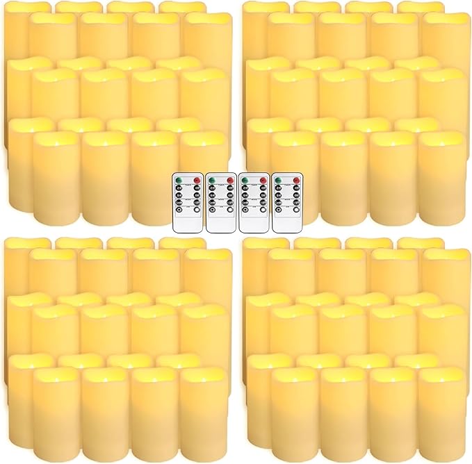 Set of 96 Waterproof Outdoor Flameless Candles, LED Candles - Image 2