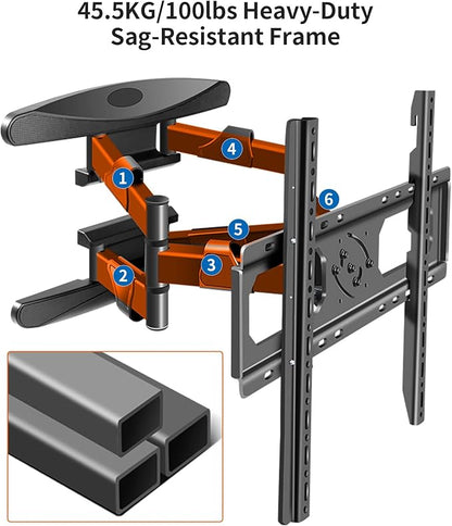 WANDEMEI Rotating TV Mount for 40-75 Inch LCD LED OLED Screen, Vertical and - Image 4