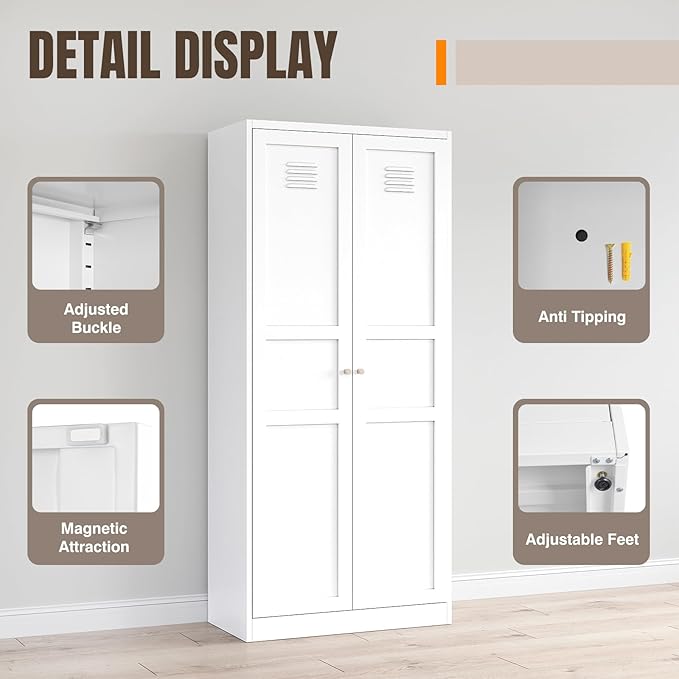 Yizosh Metal Storage Cabinet - Image 4
