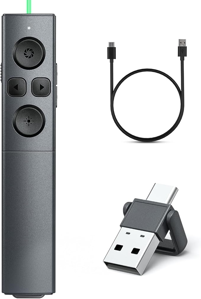2 in 1 USB Type C Presentation Clicker by NinjaABXY