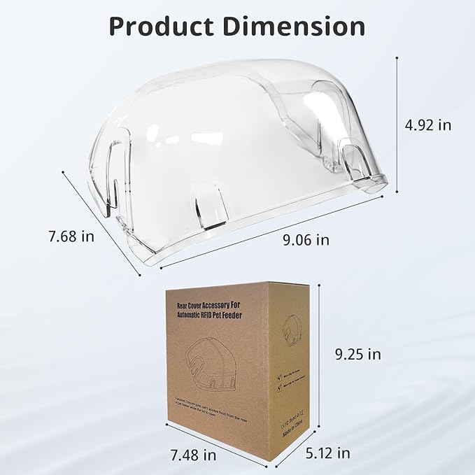 Rear Cover for Automatic Microchip Cat Pet Feeder - Image 7