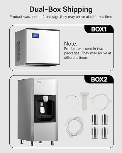 EUHOMY Commercial Ice Maker Machine 400Lb/24H, Ice Ready in 10-15 min, SECOP - Image 6