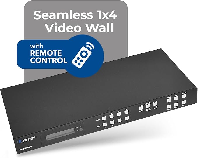 OREI 4K 4x4 HDMI Matrix Video Wall Controller Processor Multiviewer Display - Image 8