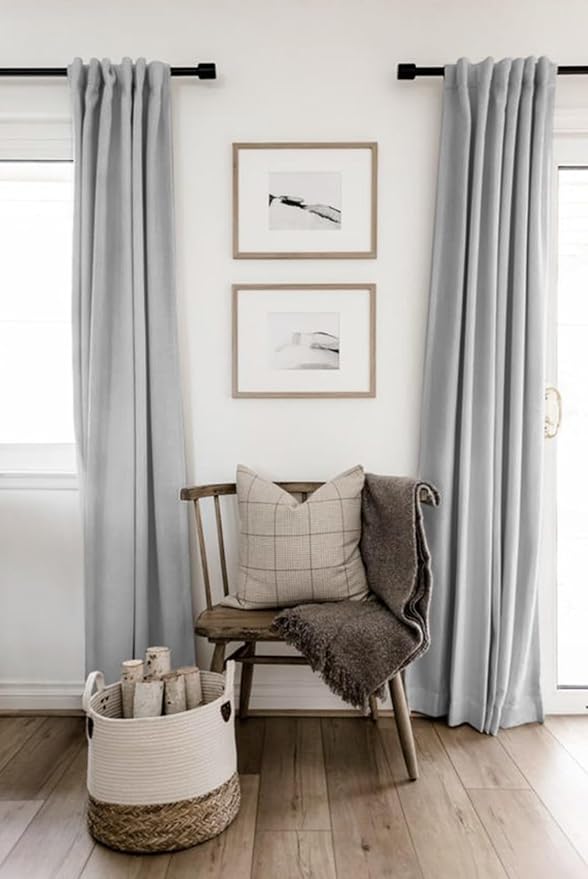 100% Blackout Shield Linen Blackout Curtains - Image 6
