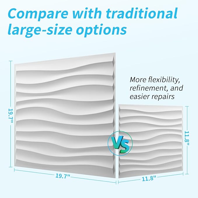 Art3d 20 Pack Decorative 3D Wall Panels, 19 Sq.Feet PVC Interior Wall Décor - Image 4