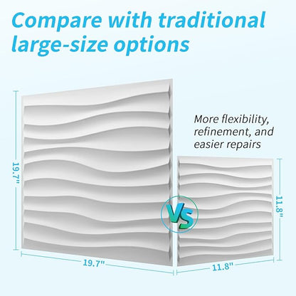Art3d 20 Pack Decorative 3D Wall Panels, 19 Sq.Feet PVC Interior Wall Décor - Image 4
